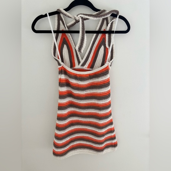 Neon & Nylon Crochet Halterneck Mini Dress NWT - Picture 9 of 10